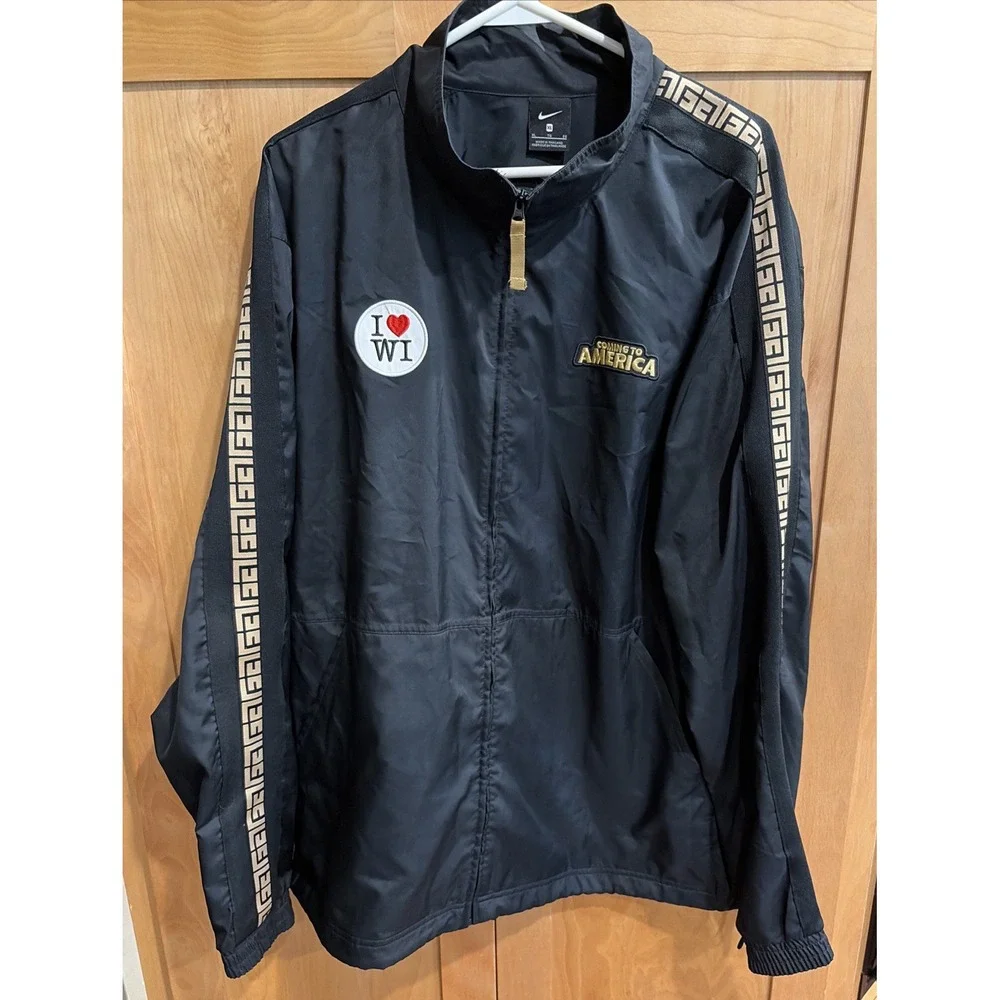Nike Basketball Giannis Coming To America Track Jacket CQ6308-010 Men's Size XL